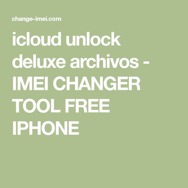 Icloud Unlock Deluxe Mac Download